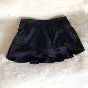 Lululemon Pace Rival Skirt Skort Size 4 Reg Black